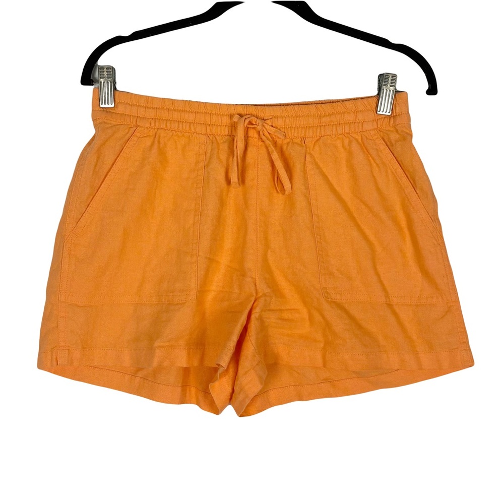 Nwot J. Crew Shorts Women XS Orange Linen Blend